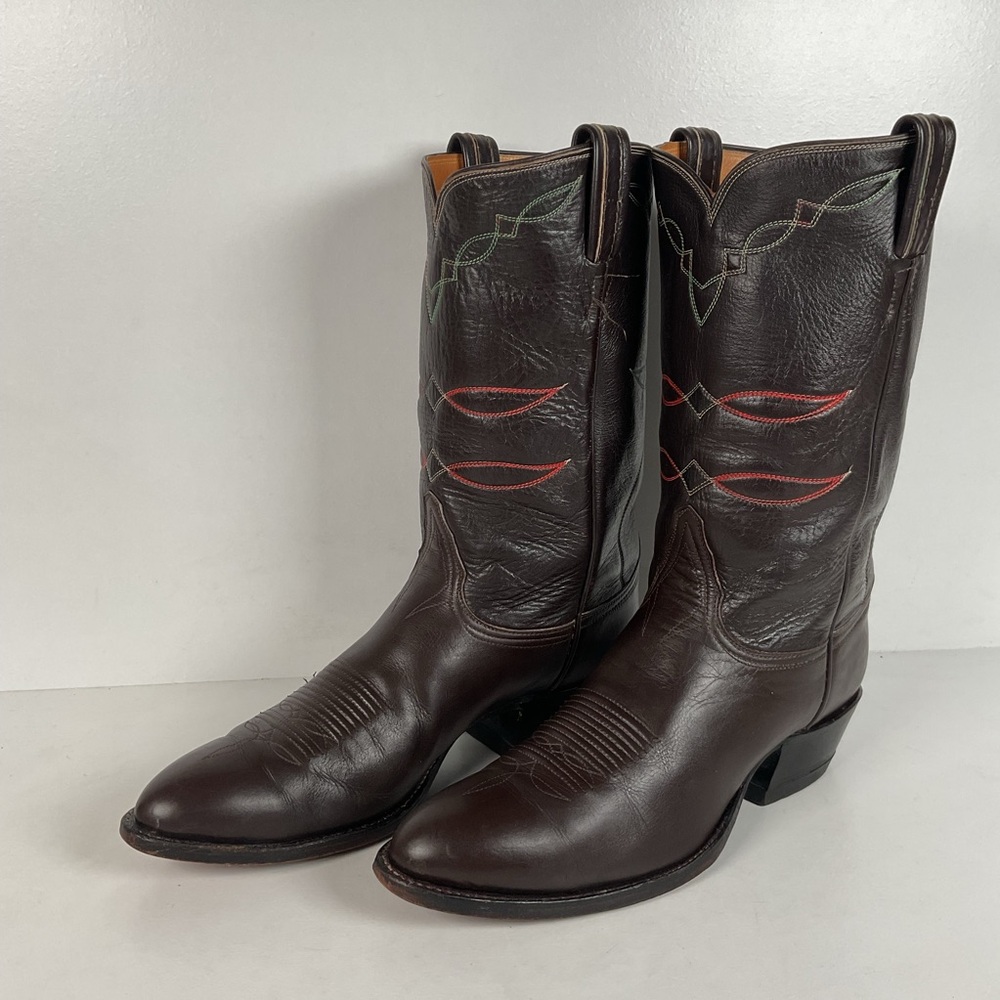 Vintage Tony Lama Buffalo Calf Cowboy Boots | 1960s-1970s | Narrow | Men’s 11 B